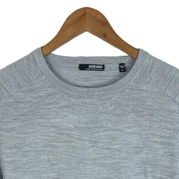 LS328 Men’s Murano Modern Performance Casual Crew Neck Sweater L - Picture 3 of 5
